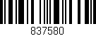Código de barras (EAN, GTIN, SKU, ISBN): '837580'