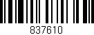 Código de barras (EAN, GTIN, SKU, ISBN): '837610'
