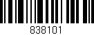 Código de barras (EAN, GTIN, SKU, ISBN): '838101'