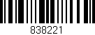 Código de barras (EAN, GTIN, SKU, ISBN): '838221'