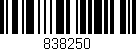 Código de barras (EAN, GTIN, SKU, ISBN): '838250'