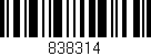 Código de barras (EAN, GTIN, SKU, ISBN): '838314'