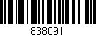 Código de barras (EAN, GTIN, SKU, ISBN): '838691'