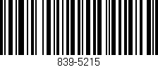 Código de barras (EAN, GTIN, SKU, ISBN): '839-5215'