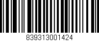 Código de barras (EAN, GTIN, SKU, ISBN): '839313001424'