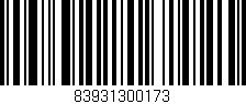 Código de barras (EAN, GTIN, SKU, ISBN): '83931300173'