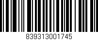 Código de barras (EAN, GTIN, SKU, ISBN): '839313001745'