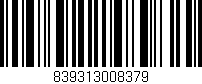 Código de barras (EAN, GTIN, SKU, ISBN): '839313008379'