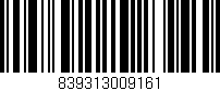 Código de barras (EAN, GTIN, SKU, ISBN): '839313009161'