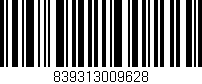 Código de barras (EAN, GTIN, SKU, ISBN): '839313009628'