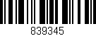 Código de barras (EAN, GTIN, SKU, ISBN): '839345'