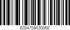 Código de barras (EAN, GTIN, SKU, ISBN): '8394758630988'