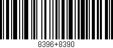 Código de barras (EAN, GTIN, SKU, ISBN): '8396+8390'