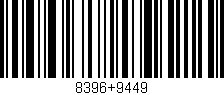 Código de barras (EAN, GTIN, SKU, ISBN): '8396+9449'