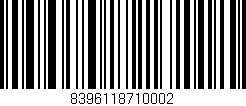 Código de barras (EAN, GTIN, SKU, ISBN): '8396118710002'