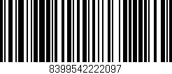 Código de barras (EAN, GTIN, SKU, ISBN): '8399542222097'