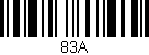 Código de barras (EAN, GTIN, SKU, ISBN): '83A'