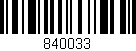 Código de barras (EAN, GTIN, SKU, ISBN): '840033'