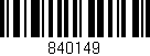 Código de barras (EAN, GTIN, SKU, ISBN): '840149'