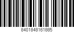 Código de barras (EAN, GTIN, SKU, ISBN): '8401848161885'