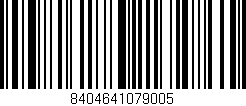 Código de barras (EAN, GTIN, SKU, ISBN): '8404641079005'