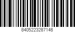 Código de barras (EAN, GTIN, SKU, ISBN): '8405223287146'