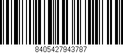 Código de barras (EAN, GTIN, SKU, ISBN): '8405427943787'