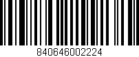 Código de barras (EAN, GTIN, SKU, ISBN): '840646002224'