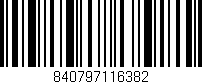 Código de barras (EAN, GTIN, SKU, ISBN): '840797116382'