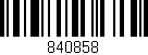 Código de barras (EAN, GTIN, SKU, ISBN): '840858'