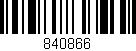 Código de barras (EAN, GTIN, SKU, ISBN): '840866'