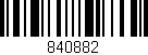 Código de barras (EAN, GTIN, SKU, ISBN): '840882'