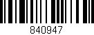 Código de barras (EAN, GTIN, SKU, ISBN): '840947'