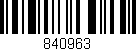 Código de barras (EAN, GTIN, SKU, ISBN): '840963'