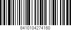 Código de barras (EAN, GTIN, SKU, ISBN): '8410104274160'
