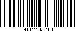 Código de barras (EAN, GTIN, SKU, ISBN): '8410412023108'