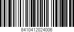 Código de barras (EAN, GTIN, SKU, ISBN): '8410412024006'