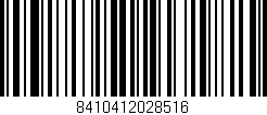 Código de barras (EAN, GTIN, SKU, ISBN): '8410412028516'