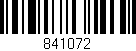 Código de barras (EAN, GTIN, SKU, ISBN): '841072'