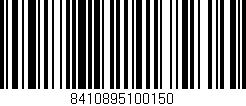Código de barras (EAN, GTIN, SKU, ISBN): '8410895100150'