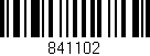 Código de barras (EAN, GTIN, SKU, ISBN): '841102'