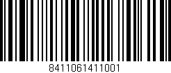 Código de barras (EAN, GTIN, SKU, ISBN): '8411061411001'
