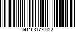 Código de barras (EAN, GTIN, SKU, ISBN): '8411061770832'
