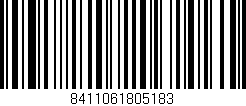 Código de barras (EAN, GTIN, SKU, ISBN): '8411061805183'
