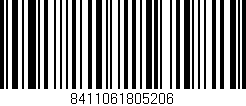 Código de barras (EAN, GTIN, SKU, ISBN): '8411061805206'