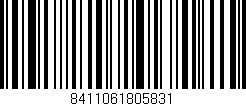 Código de barras (EAN, GTIN, SKU, ISBN): '8411061805831'