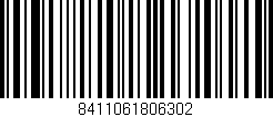 Código de barras (EAN, GTIN, SKU, ISBN): '8411061806302'