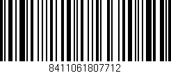 Código de barras (EAN, GTIN, SKU, ISBN): '8411061807712'