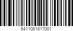 Código de barras (EAN, GTIN, SKU, ISBN): '8411061817001'