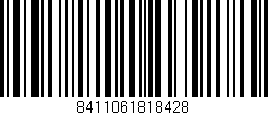 Código de barras (EAN, GTIN, SKU, ISBN): '8411061818428'